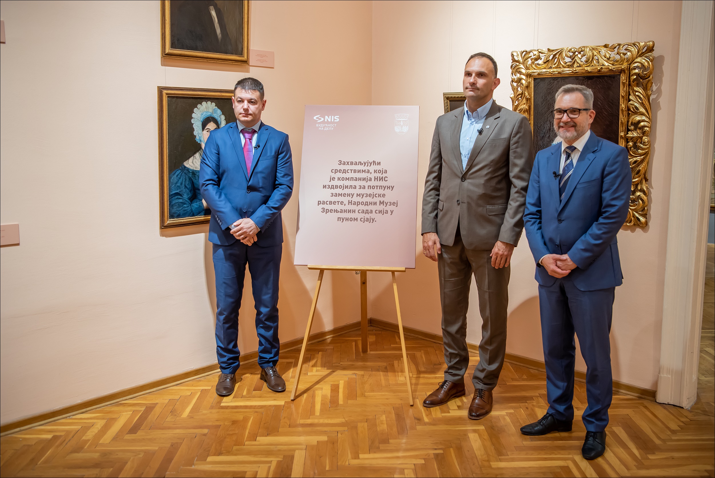 Svečanost u muzeju u Zrenjaninu 30. juna: Siniša Onjin, Simo Salapura i Vadim Smirnov