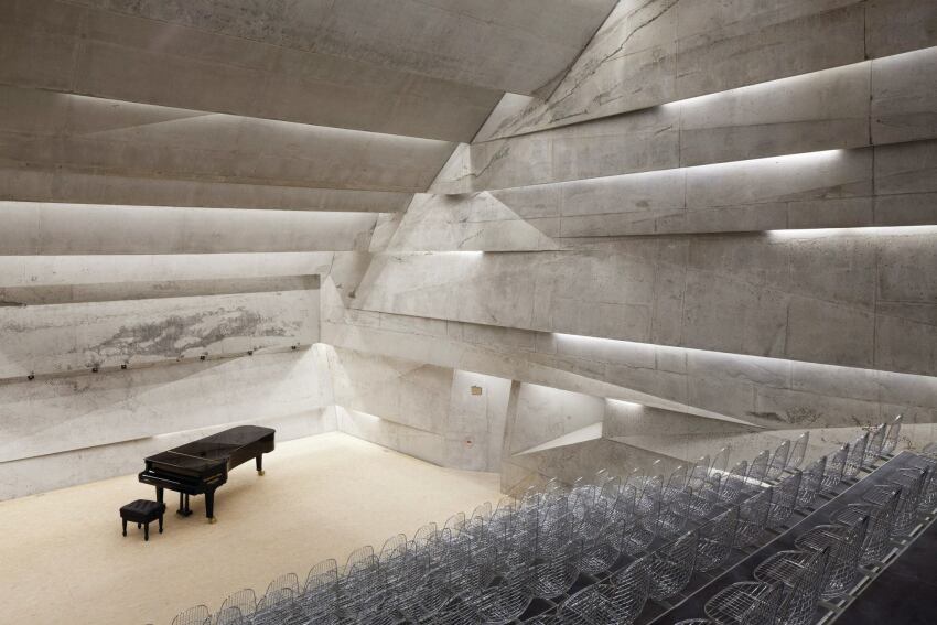 Enterijer koncertne dvorane u Blajbahu, delo tima arhitekte Petera Haimerla (Foto: NAARO, Edward Beierle)
