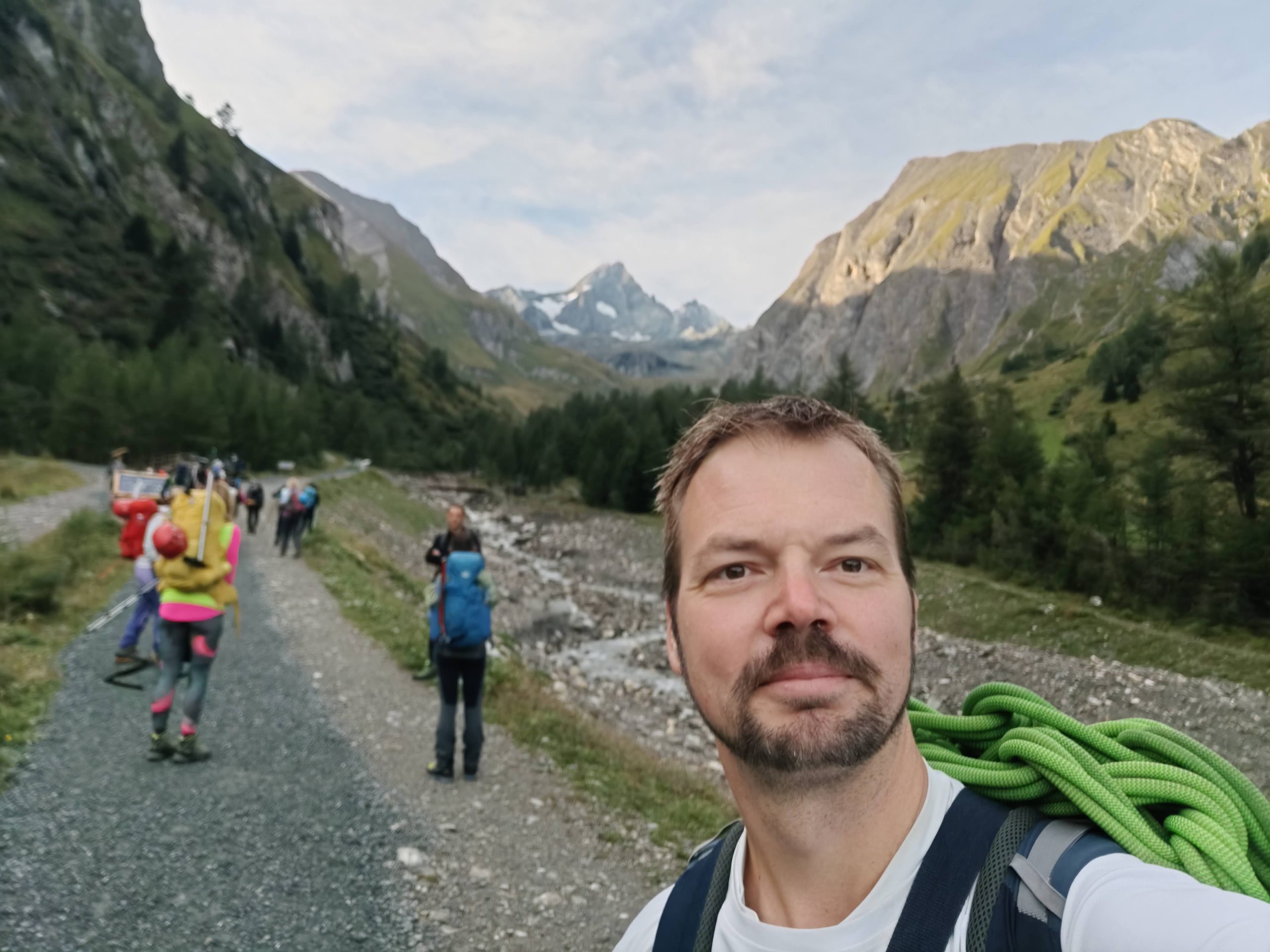 Bojan Balaž i u pozadini Grosglokner, Alpi, Austrija, avgust 2022.