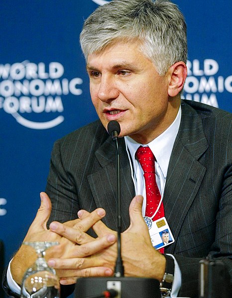 Zoran Đinđić u Davosu 2003. godine (Foto. Wikipedia)