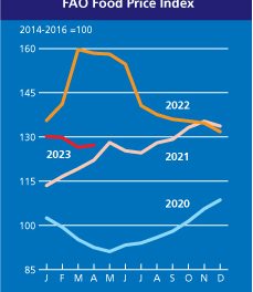 FAO indeks cena hrane niži za 19,7 odsto nego pre godinu dana, a padaju i cene žitarica – očekuje se rekordan rod