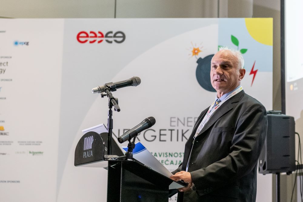 Dušan Živković, v. d. generalnog direktora Akcionarskog društva „Elektroprivreda Srbije“, na otvaranju savetovanja „Energetika 2023“