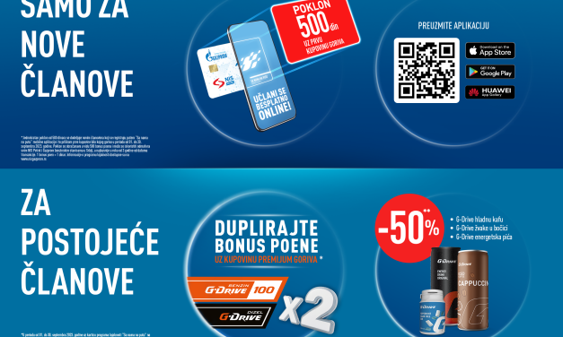 „Sa nama na putu“ poklanja 500 dinara uz prvu kupovinu goriva
