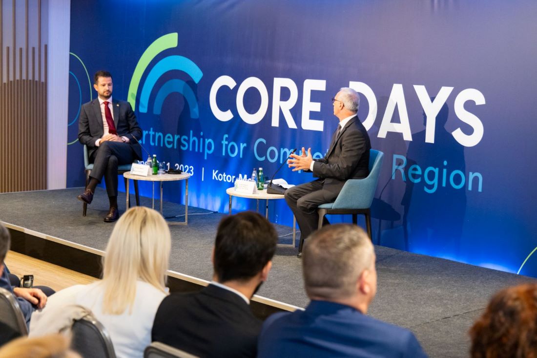 Jakov Milatović. predsednik Crne Gore - gost konferencije Core Days u Kotoru