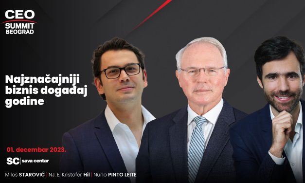 PETI CEO SUMMIT BEOGRAD – Samit privrednih lidera 1. decembra u Sava Centru!