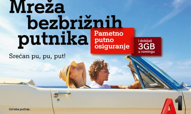 Nova ponuda kompanije A1: putno osiguranje i 3 gigabajta besplatnog rominga