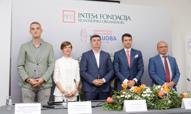 Fondacija Intesa počela sa radom i donirala opremu Univerzitetskoj dečjoj klinici Tiršova