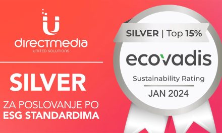 Direct Media dobila srebrnu medalju za  poslovanje u skladu sa ESG principima