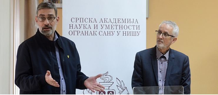 Dr Ivan Bugarski (Arheološki institut Beograd) i akademik Vujadin Ivanišević, rukovodilac projekta Caričin grad zajedno rade na ovom projektu duže od dve decenije