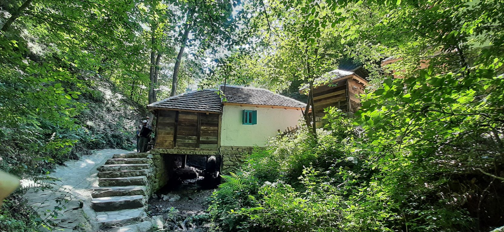 Ulaz u Vodeničarkino selo Jankovića, a na ulazu - vodenica (Foto: R. Nikolić)