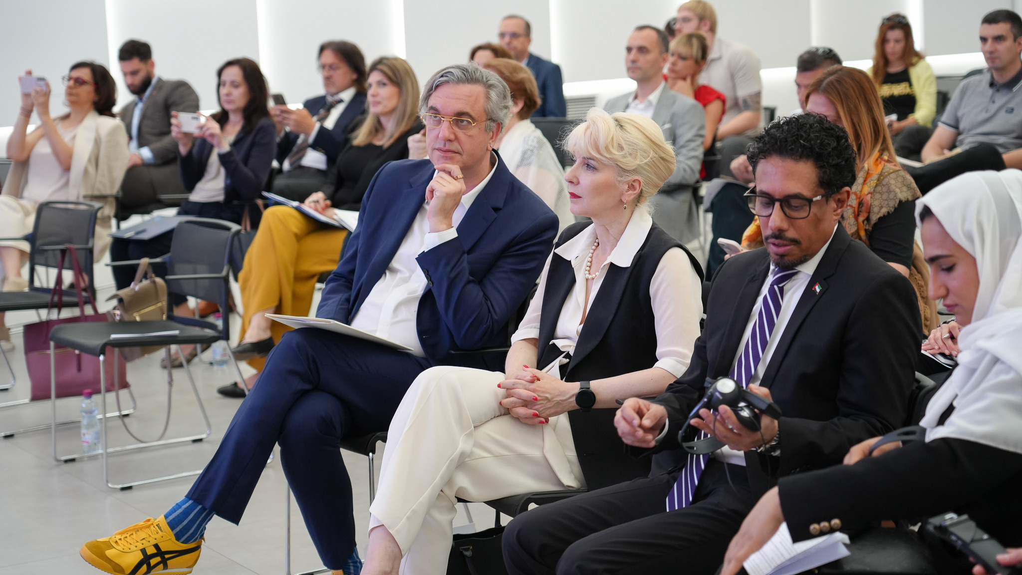 Marko Čadež, predsednik PKS, Jagoda Lazarević, ministarka unutrašnje i spoljne trgovine u Vladi Srbije i Ahmed Hatem Almenhali, ambasador UAE u Srbiji