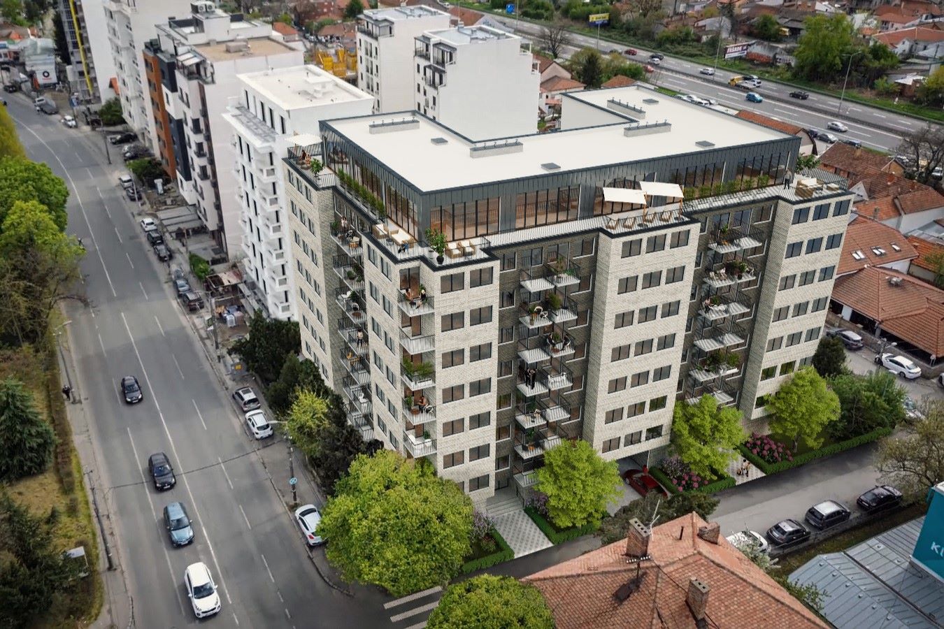 Projekat u Ustaničkoj br. 80 u Beogradu (render)