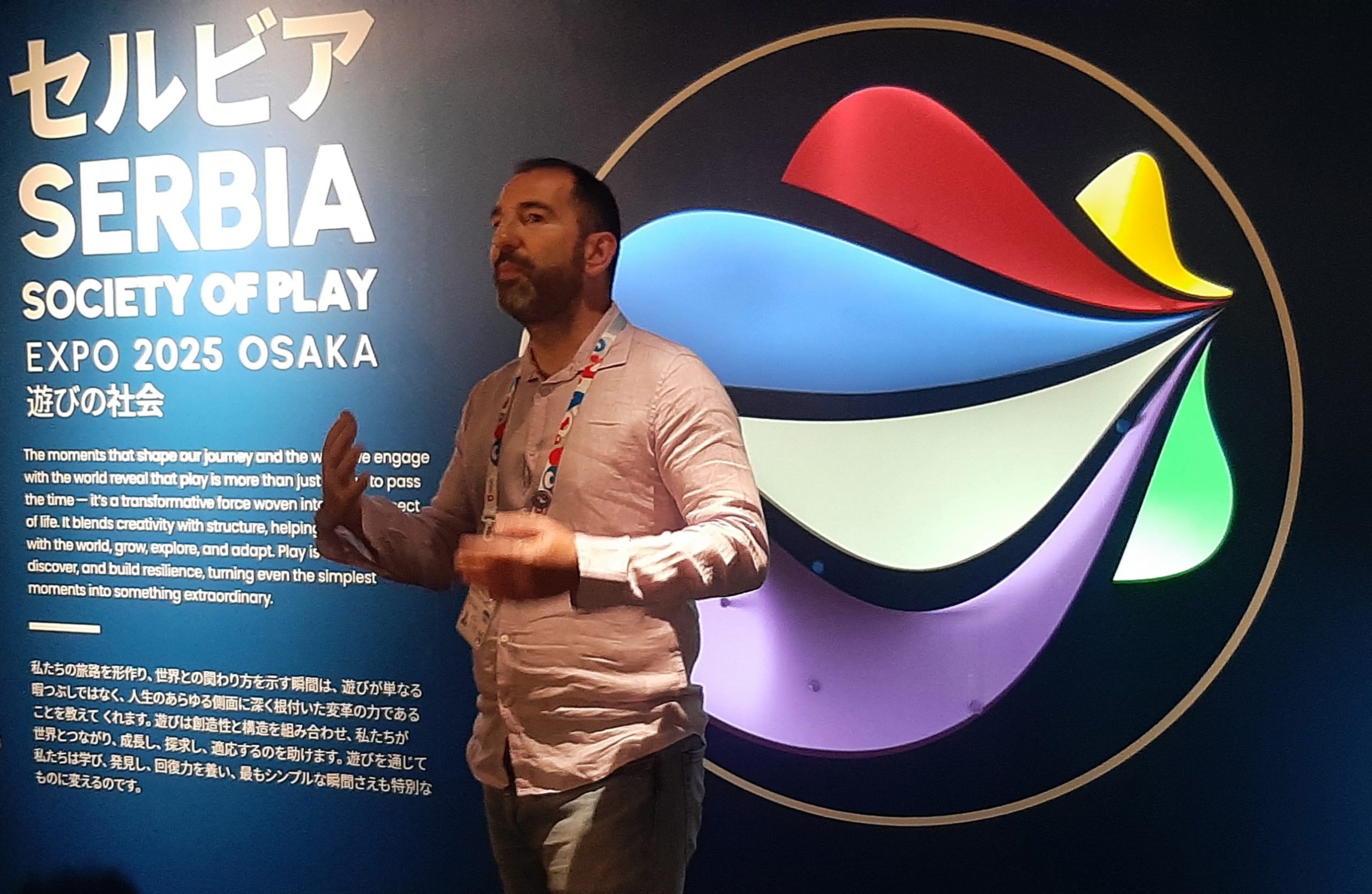 Žarko Malinović, zamenik generalnog komesara Srbije za EXPO 2025 u Osaki i autor tematskog slogana „Društvo igre“ (Foto: R. Nikolić)
