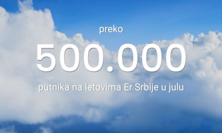 VIŠE OD POLA MILIONA PUTNIKA NA LETOVIMA ER SRBIJE U JULU