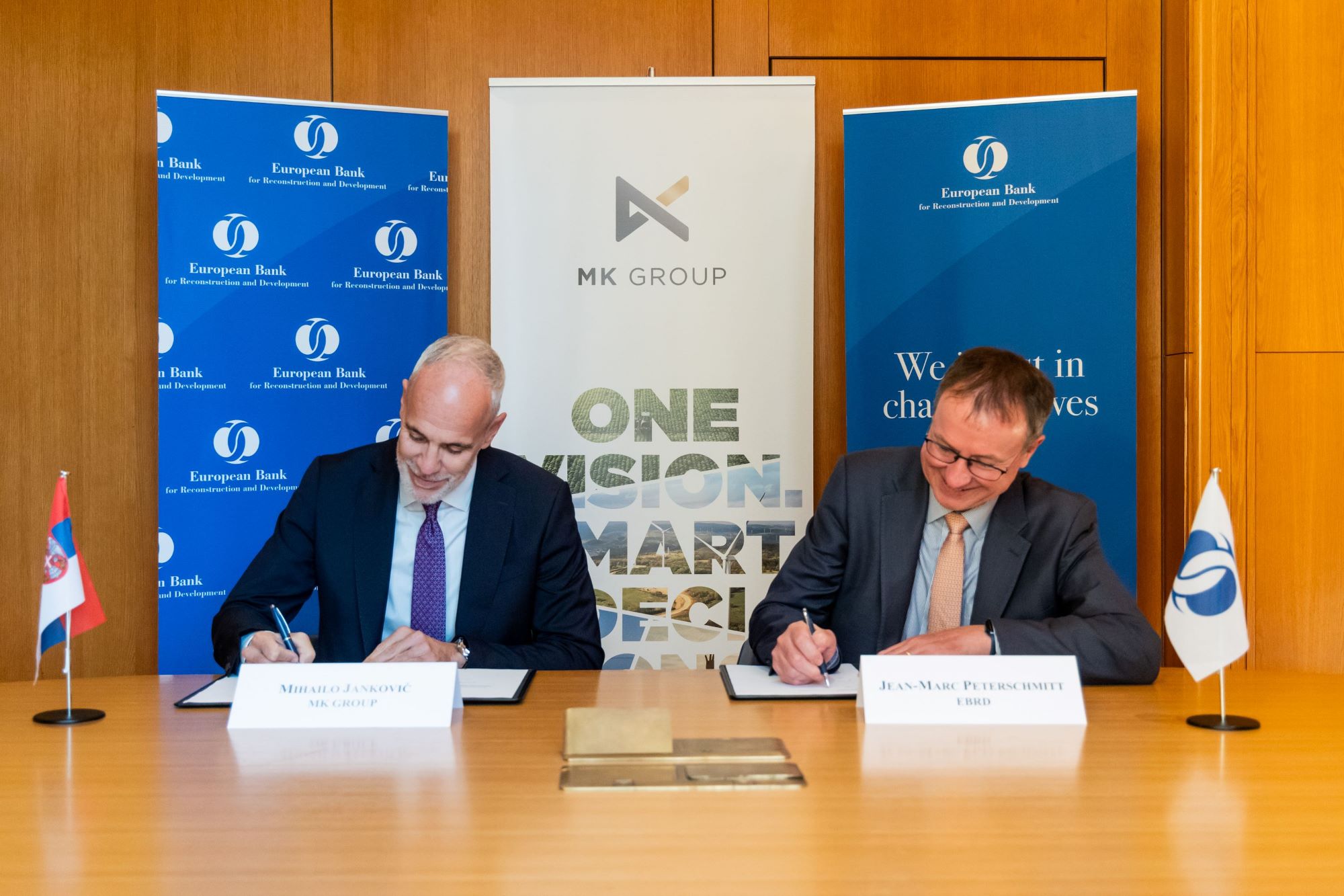  Mihailo Janković, generalni direktor MK Group i Žan-Mark Peteršmit, izvršni direktor za korporativni sektor u EBRD