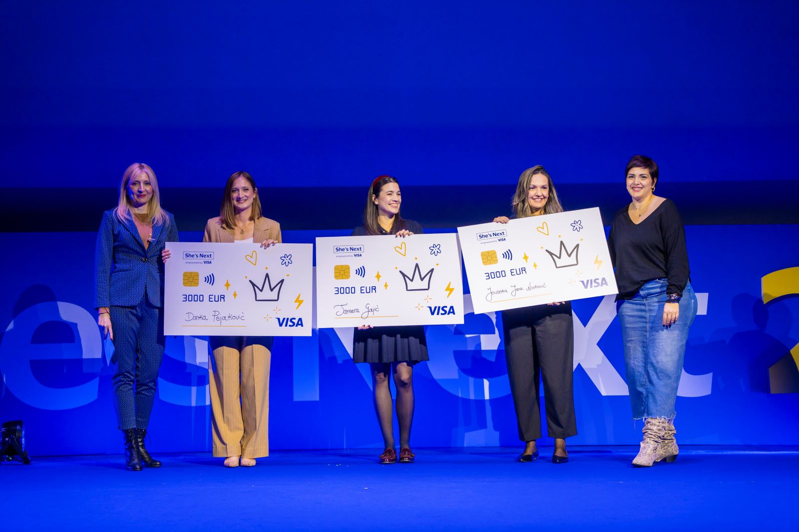 Sa prošlogodišnje manifestacije She’s Next empowered by Visa - dobitnice i predstavnice VISA