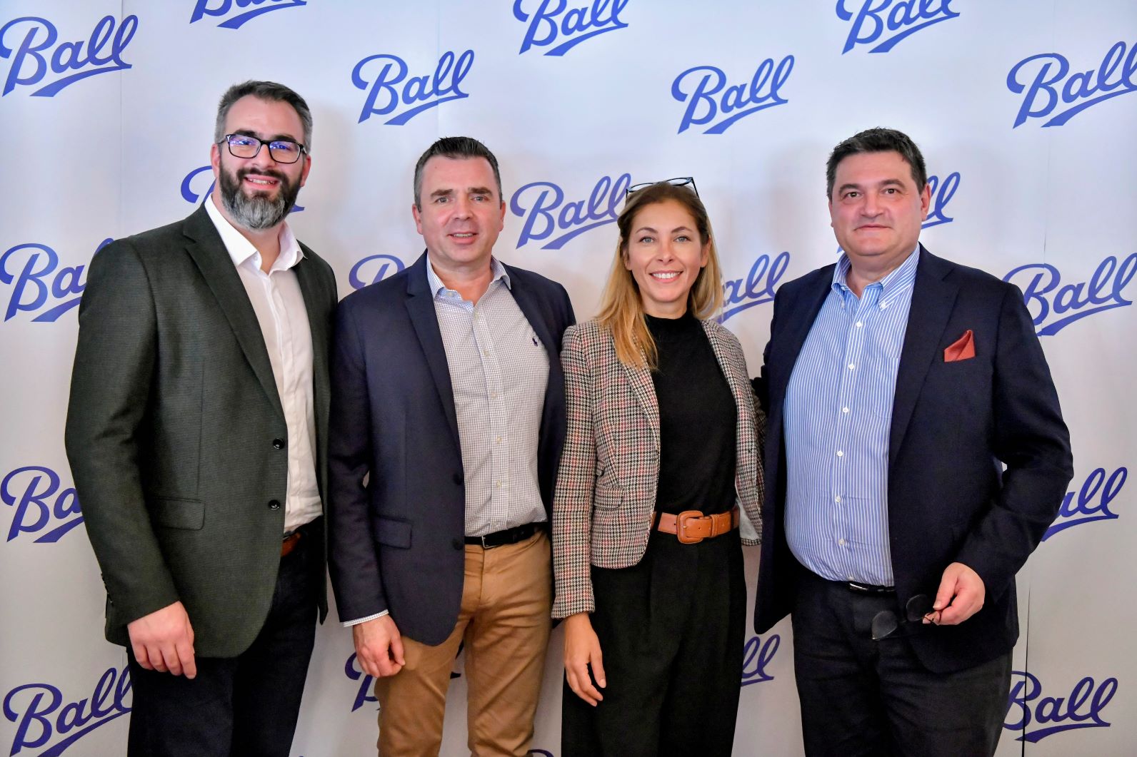 Upravljački tim kompanije Ball Corporation: Nikola Cerović, Dejan Jovanović, Jelena Petljanski i Nenad Đurđević (Foto: Zoran Lončarević)
