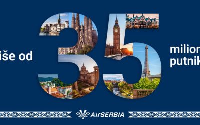 Er Srbija prevezla više od 35 miliona putnika od oktobra 2013.godine od kada nosi ime Er Srbija