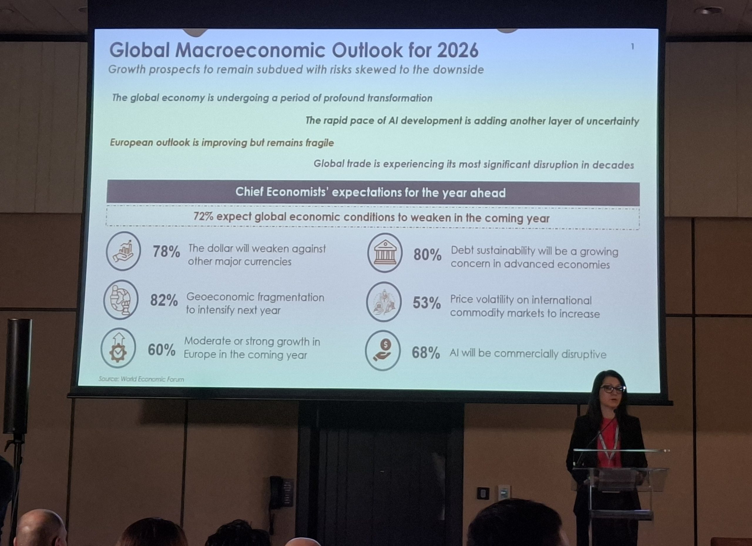 Makroekonomski trendovi na konferenciji o tržištu nekretnina: Sanja Đokić, analitičar Banca Intesa Beograd (Foto: R. Nikolić)