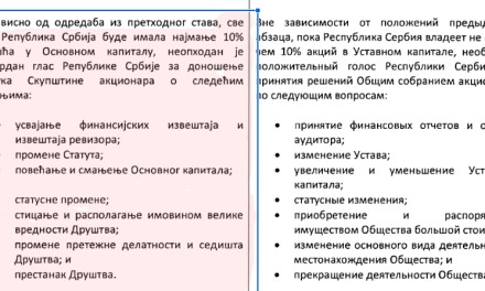 Šta piše u Statutu NIS-a? Kakva je sve prava imala Srbija sa samo 10% vlasništva?