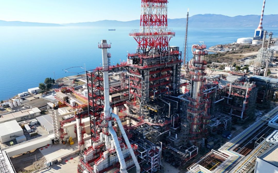 MOL saopštava: INA započinje ključnu fazu testiranja novog postrojenja u Rafineriji nafte Rijeka
