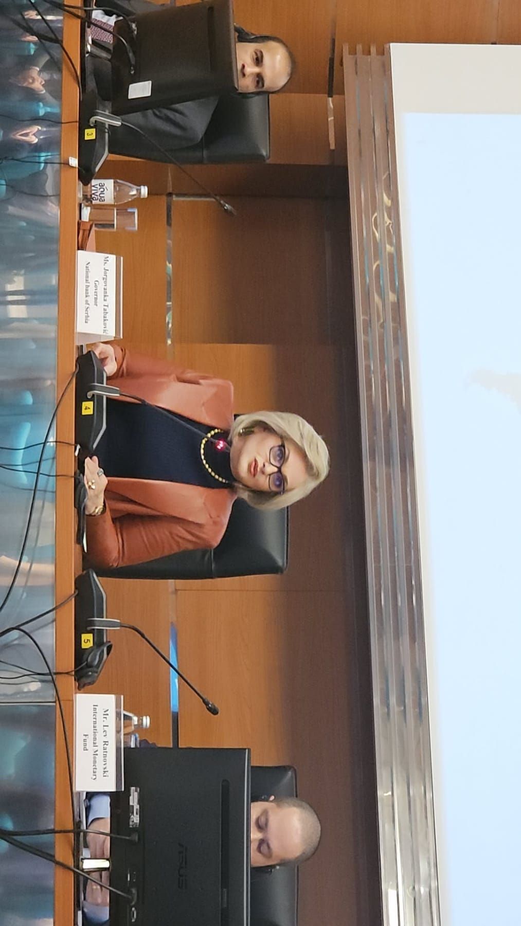 U Narodnoj banci Srbije održana prezentacija Međunarodnog monetarnog fonda „Privreda Evropske unije i globalna ekonomska kretanja” (Foto: NBS)