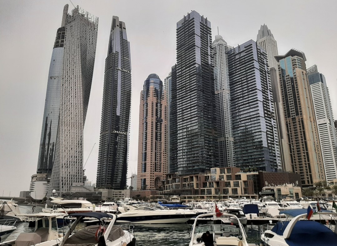 Marina Dubai - Sigurna luka za bogate - do ovog rata u martu 2026. godine (Foto: R. Nikolić, mart 2024.godine) 
