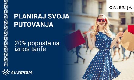 Ekskluzivna ponuda Er Srbije: Popusti na avio-karte u tržnom centru „Galerija“