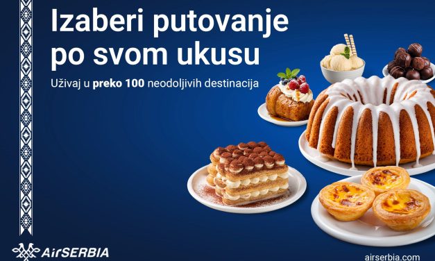 Er Srbija inspiriše putnike novom kampanjom „Slatke muke – gde poleteti?“