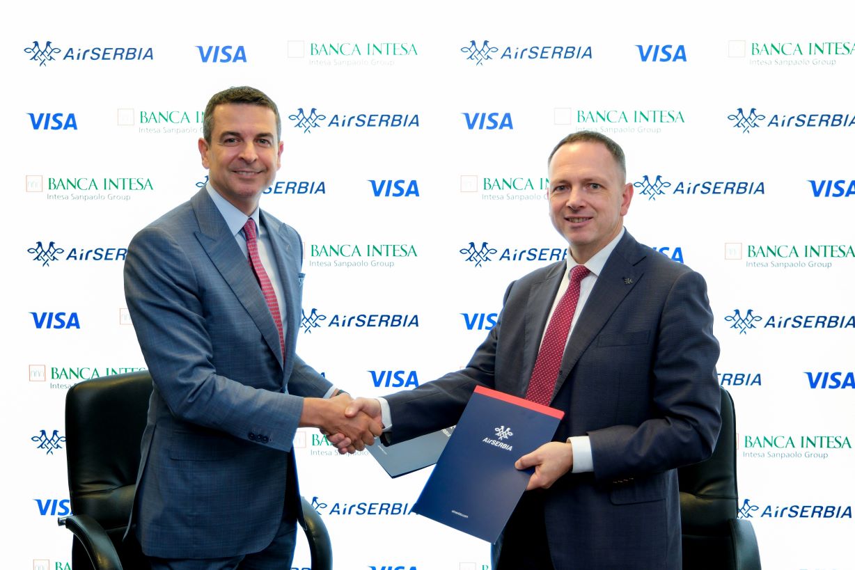 Darko Popović, predsednik IO Banca Intesa i Jirži Marek, generalni direktor Er Srbija