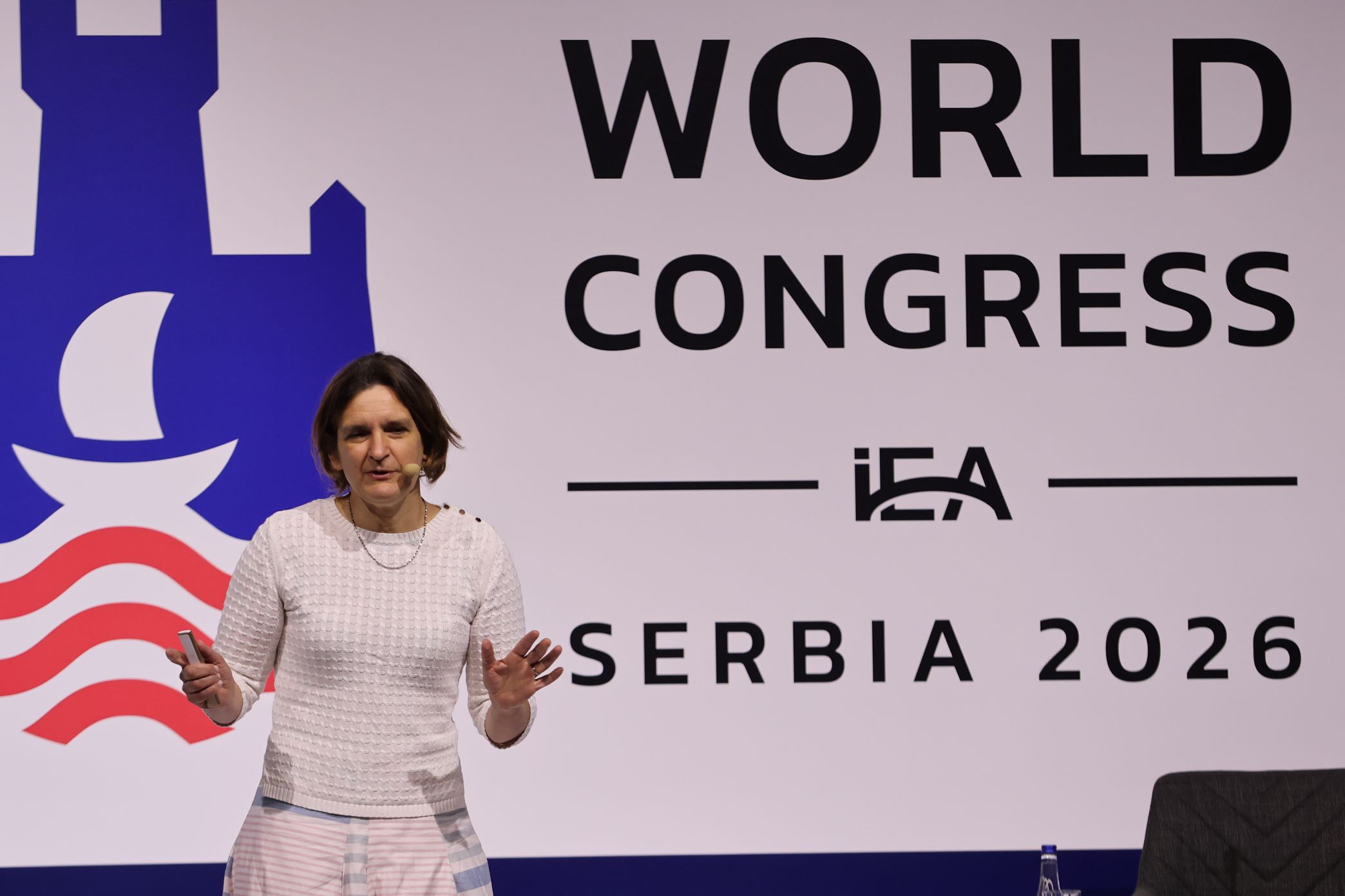Ester Diflo na XXI Svetskom kongresu ekonomista u Beogradu 22. juna 2026. godine (Foto: Svetski kongres ekonomista)
