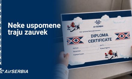 Prvi let, uspomena za ceo život: Diploma za najmlađe putnike Er Srbije