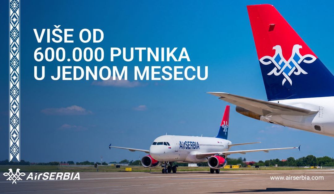 Er Srbija oborila rekord sa više od 600.000 putnika u jednom mesecu