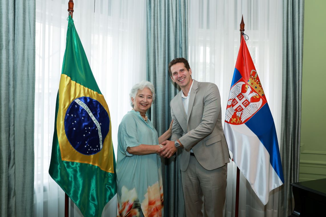 Marija Klara de Abreu Rada, ambasadorka Brazila u Republici Srbiji i Rikardo Vian Markes, generalni direktor Galenike