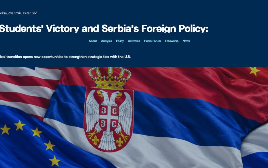 Deset preporuka Pupin inicijative novoj vladi koju će formirati Studentska lista